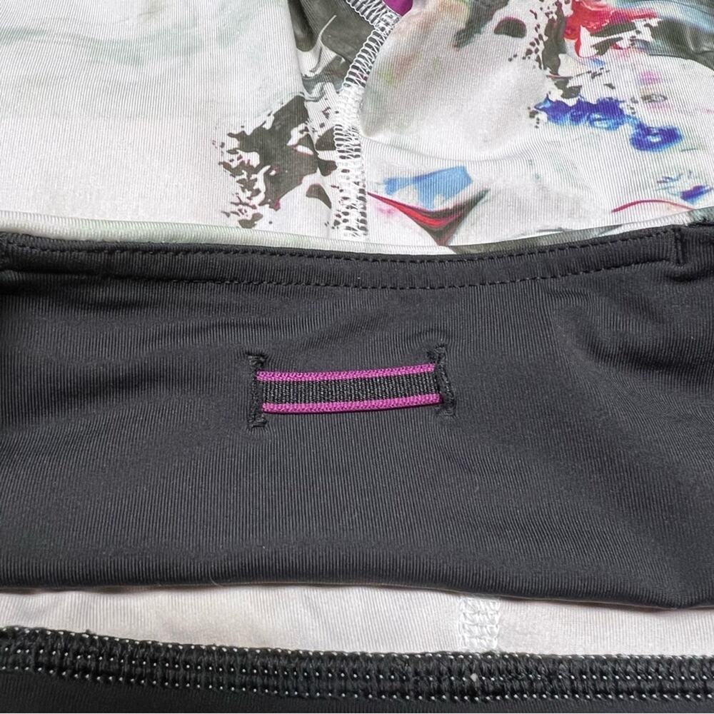 Lululemon Run Sz 4 Inspire Crop II All Full-On Luxtreme Pigment WaveMulti/Black - Picture 10 of 11